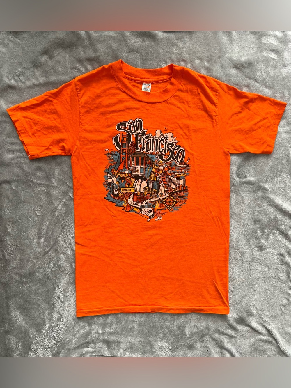 Vintage 70s/80s Style Hanes Beefy-T San Francisco Graphic T-Shirt Made in USA